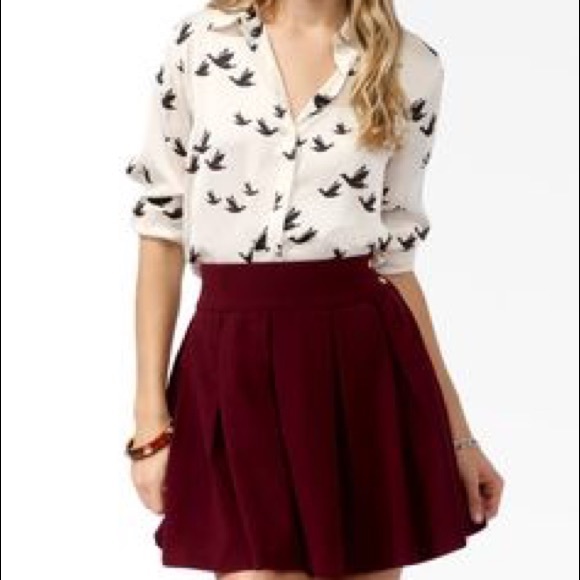 Burgundy Old Navy Skirt