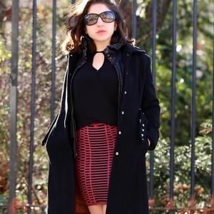 NWT Reversible Merino Cotton Textured Skirt