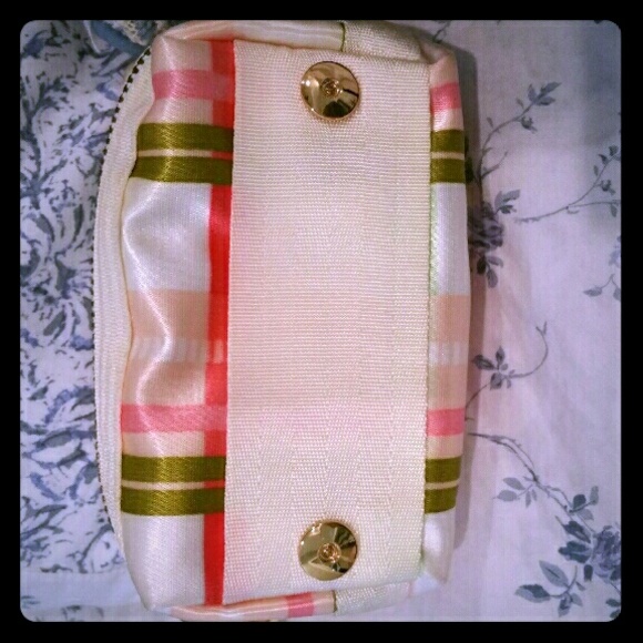 Juicy Couture Plaid Satin Makeup Bag