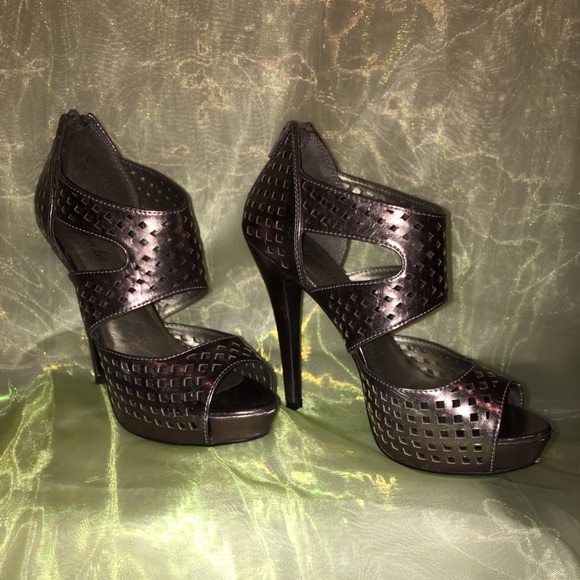 Silver Platform heels