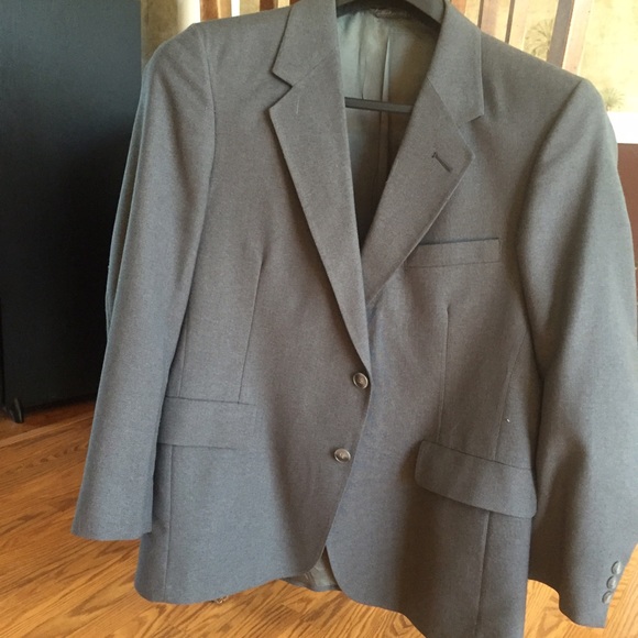 2 men's suits worn twice