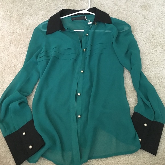 beautiful emerald green blouse