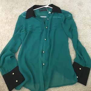 beautiful emerald green blouse