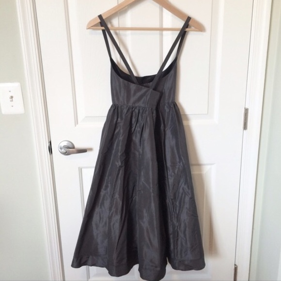 SOLD | J. Crew Graphite Silk Party Dress - Picture 3 of 4