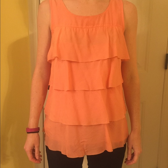 Jcrew peach silky top