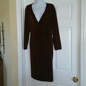 Talbots Mock Wrap Knit Dress - Size 1X