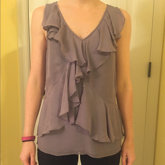 Jcrew lavender silk top