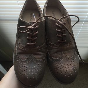 Brown women's oxfords (NWOT)