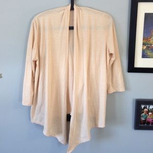 *DONATED TO YOGA STUDIO* Sensible peach cardigan