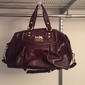 Brown leather Coach satchel. Brand new.