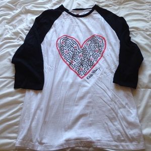 Forever 21/Keith Haring baseball tee