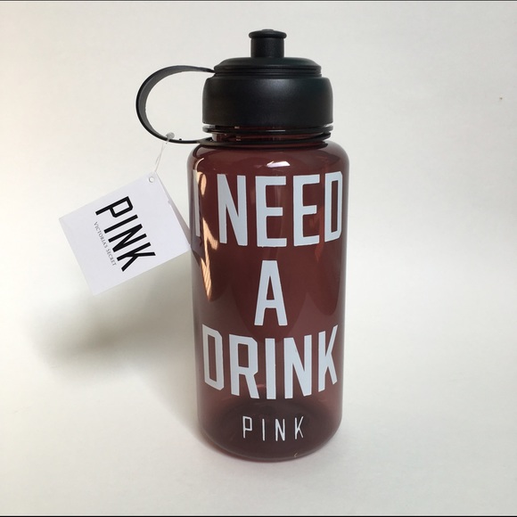 PINK Victoria's Secret I Need A Drink Water Bottle