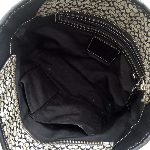 Coach Signature Jacquard Shoulder Bag - Picture 2 of 4