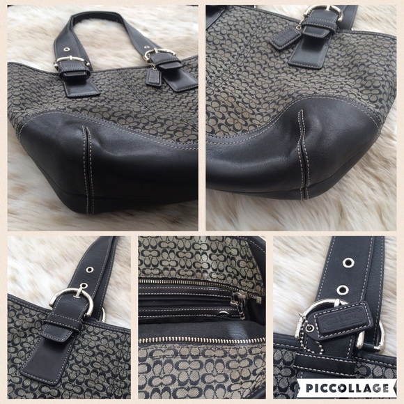 Coach Signature Jacquard Shoulder Bag - Picture 4 of 4