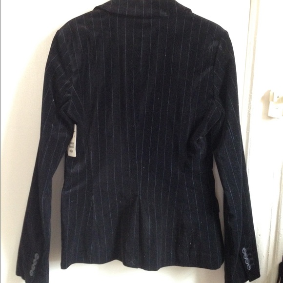 Women's pinstripe tuxedo blazer - Picture 2 of 4