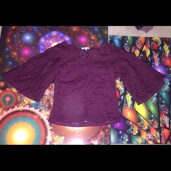 Cute burgundy dressy top
