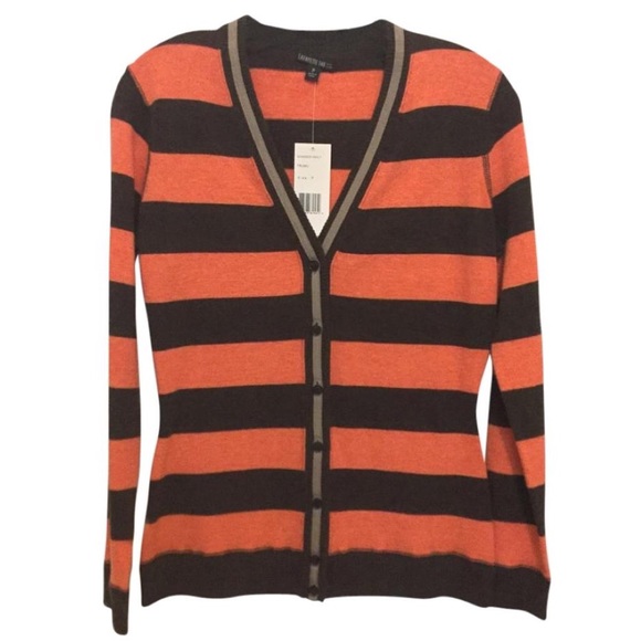 NWT Lafayette 148 New York Wool Halloween Cardigan