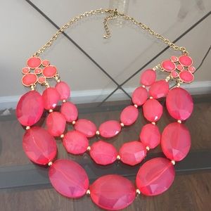 Coral layered necklace