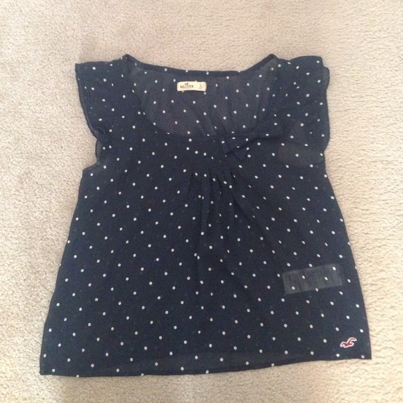 Hollister polka-dotted blouse