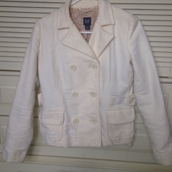 Ivory gap pea coat - Picture 2 of 4