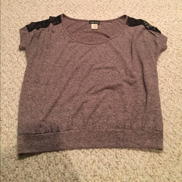 Wet Seal Fashion Top with Lace Accents