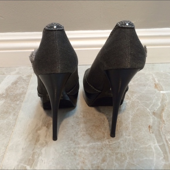 Grey Denim Eryn Bakers heels - Picture 3 of 4