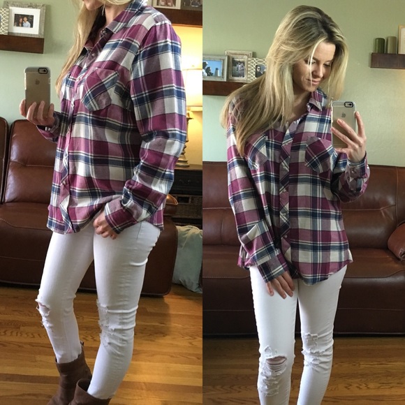 RESERVED ▪️Pretty Girlie Plaid - Picture 4 of 4