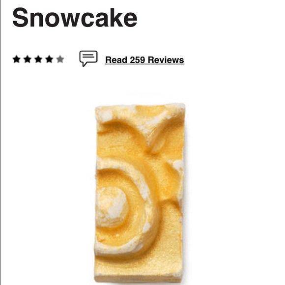 LUSH snowcake soap