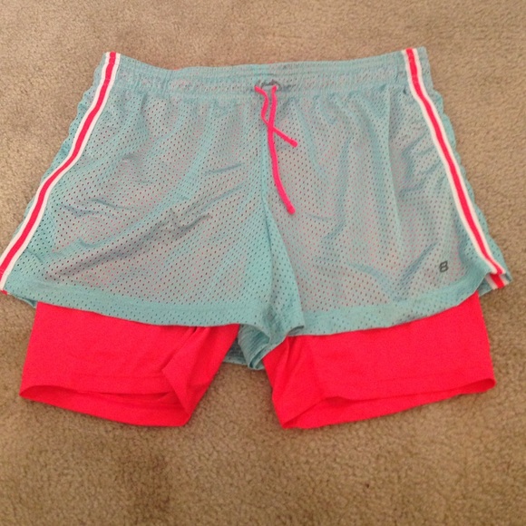 Running shorts with spandex underneath