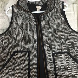 J Crew herringbone vest