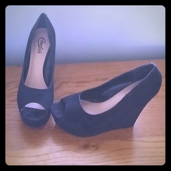 Candies open toe wedge