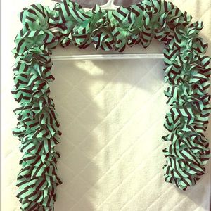 Teal & Black Zebra Scarf