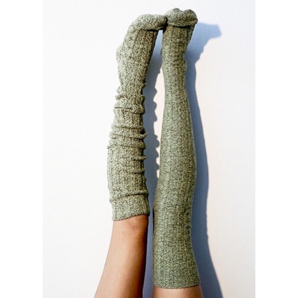 Peony and Moss Accessories - $25 TODAY ONLY🎀HP🎀Marbled cable knit thigh highs