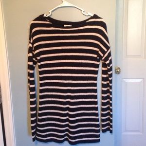 Black and white sweater dress