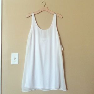 Charlotte Russe White Shift Dress: Size L