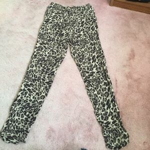 H&M leopard print joggers