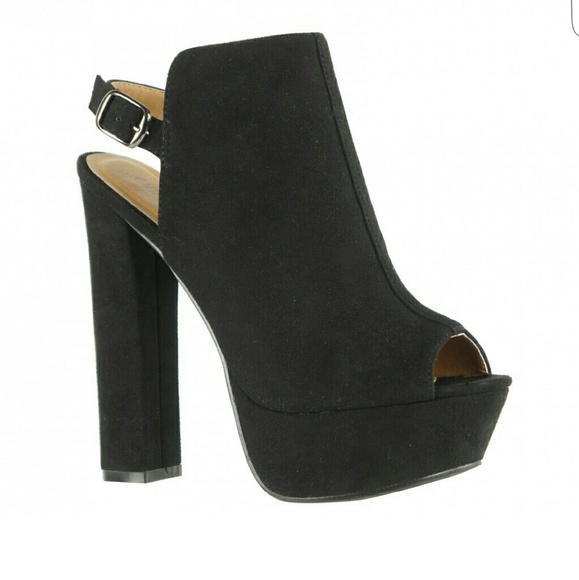 Cathy Jean Vamp Open Toe High Heels