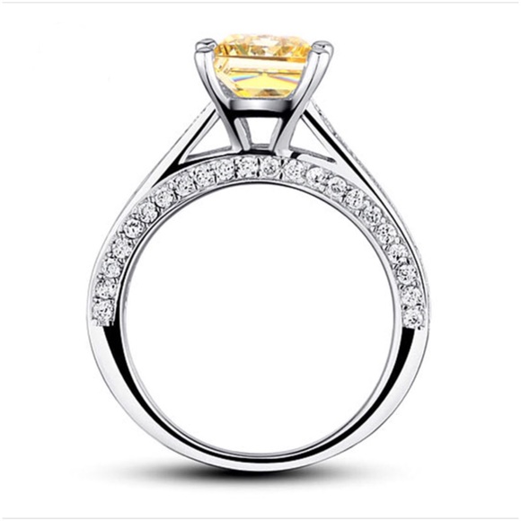 Sterling Silver Canary Rings