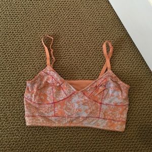 Peach and gray bra top