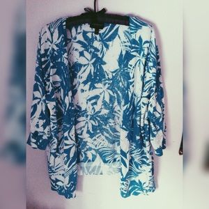 Tropical Print Cardigan