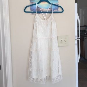Off white lace dress medium