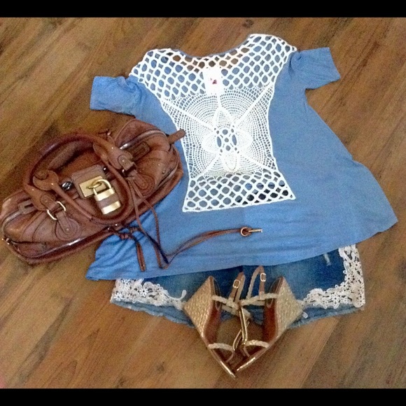 💥CLEARANCE SALE! Crochet Back Top - Picture 4 of 4