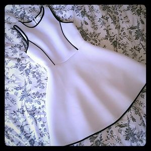 NWOT black and white structured dress