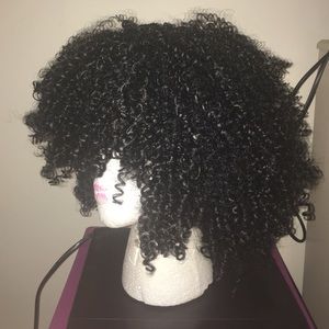Kinky curly half wig
