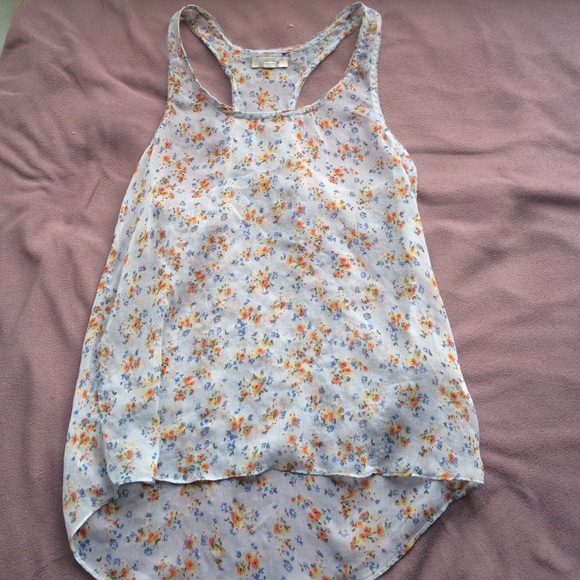 Aerie floral delicate tank top - Picture 1 of 2
