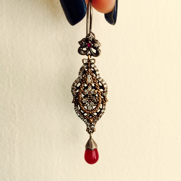 Summerturkish 925 Silver Ruby Rhinestone - image 2