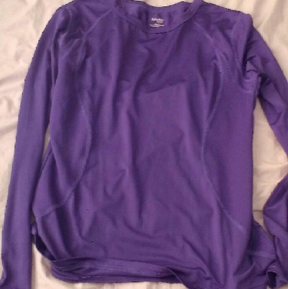 Purple Tunic Workout Long Sleeve
