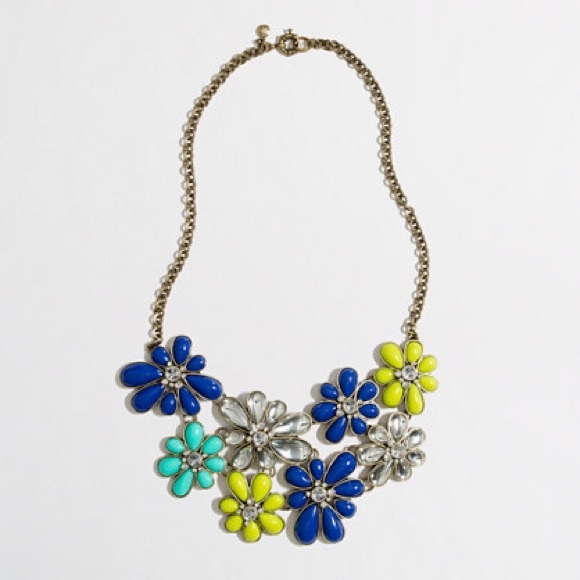 J. Crew Jewelry - J.Crew crystal lattice flower necklace