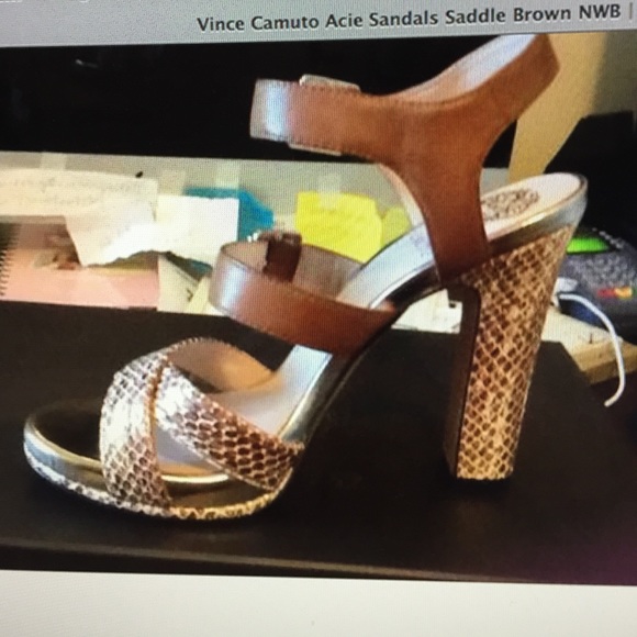 Vince Camuto acie saddle brown NWT 6.5 - Picture 2 of 8