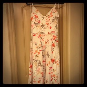 Asian bamboo print dress